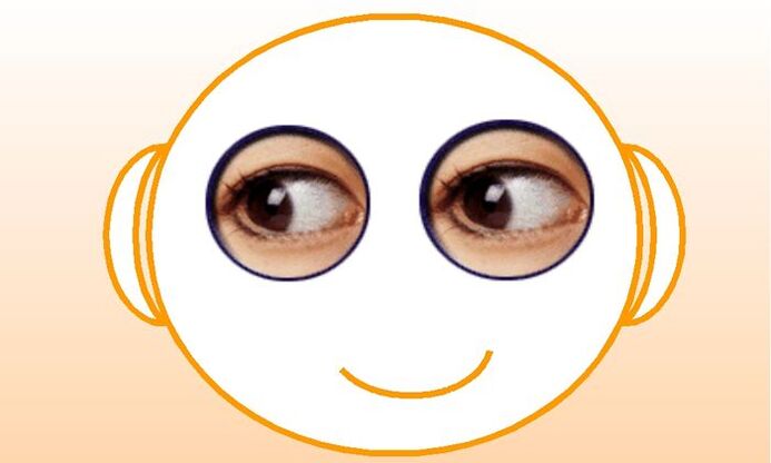 Exercise to improve the vision of vision shooting - to attract the eyes to the left and the right