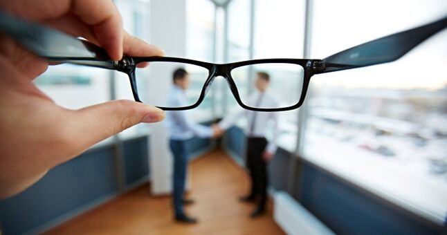Damage of visual acuity