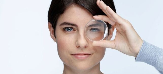 For the purposes of correction of vision, hard lenses can be used